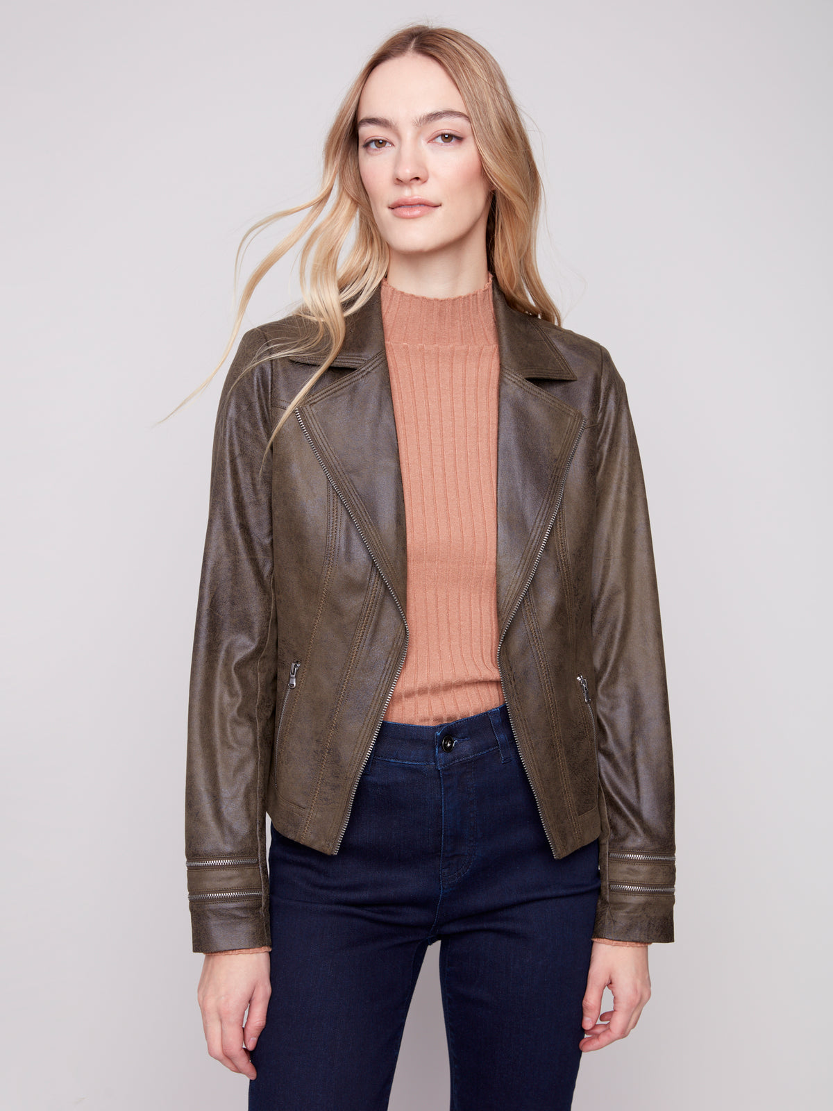 CB Veste simili cuir