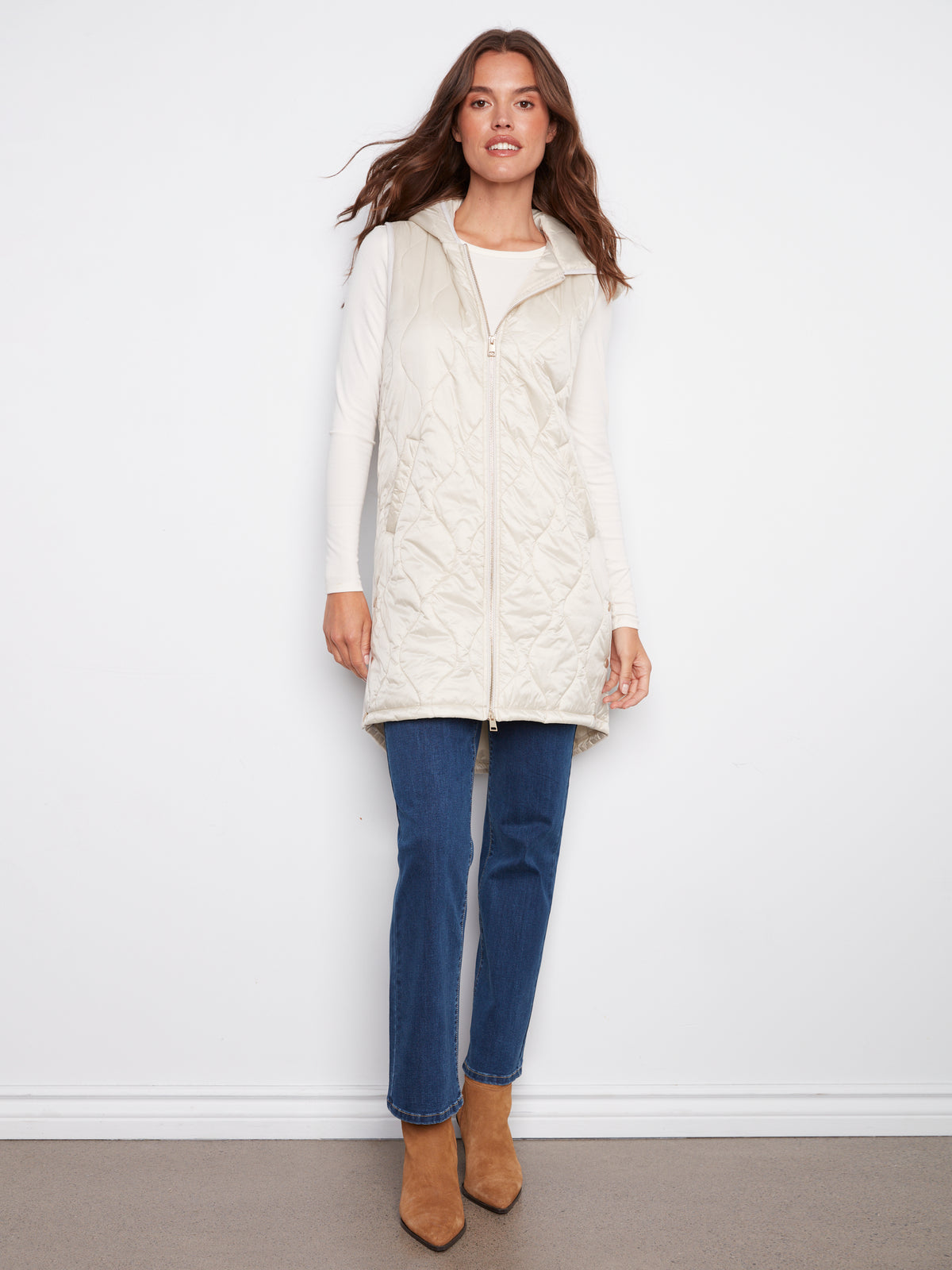 CB Veste longue nacrée