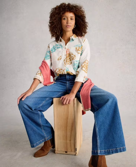 White Stuff Sophie - Chemise Coton Biologique Ivoire2