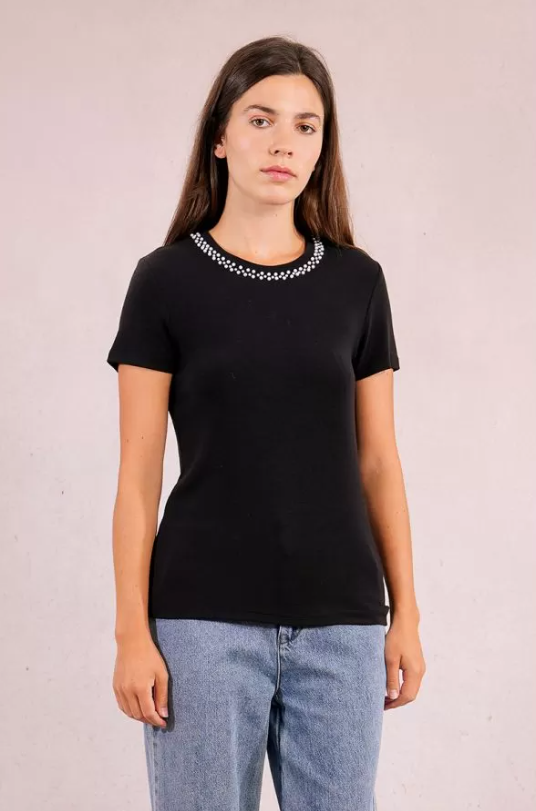 MB T-Shirt droit en tricot fin