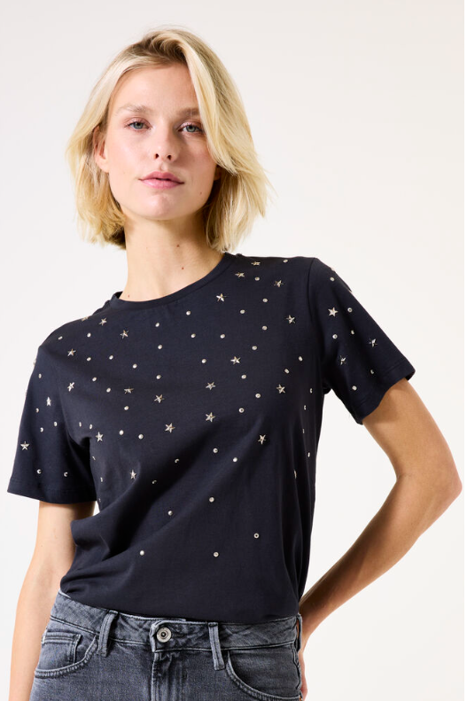 Garcia T-Shirt appliquer métal
