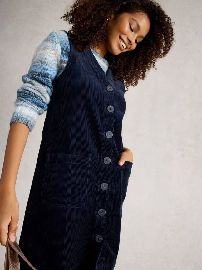 WS Robe Rose en corduroy