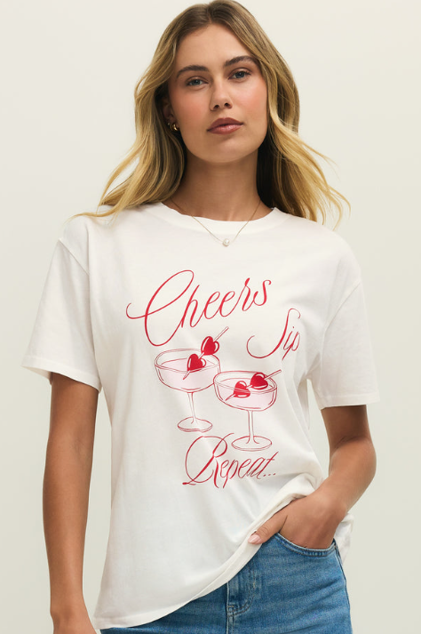 Chandail Boyfriend Cheers - Sea Salt