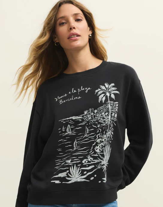 Chandail Boyfriend  La Playa - Black Sand