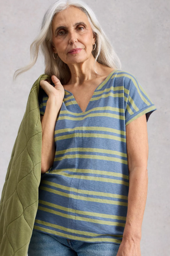 White Stuff | T-shirt Nelly 445350 | Couleur Blue Multi