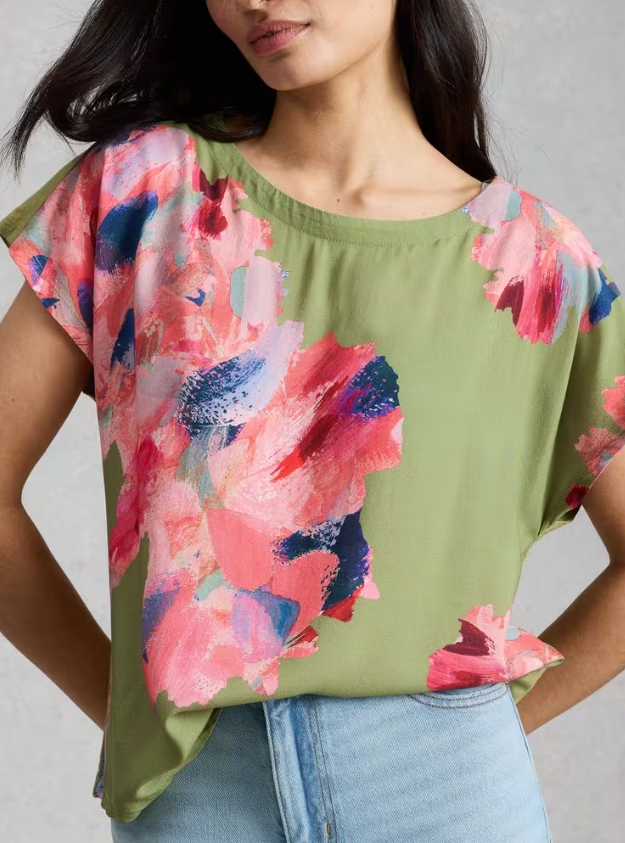 White Stuff | T-shirt 445356 | Couleur Green Print