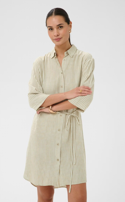 Kaffe | Robe-chemise KAmilia 10511470 - Couleur Chinchilla/Chalk