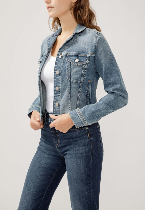 Silver Jeans | Veste en jeans classique lj0003ead324 | Couleur Indigo