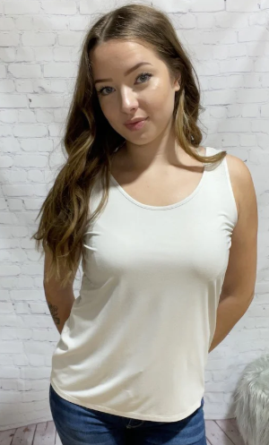 Charlie B | Camisole réversible C1243S-730A - Amande