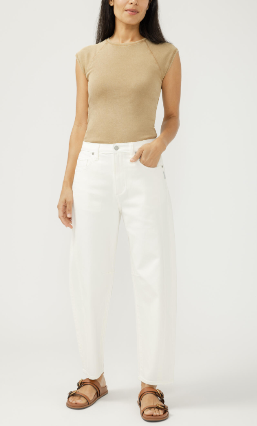 Silver Jeans | Pantalon Slim Barrel L64265ADC662 | Écru