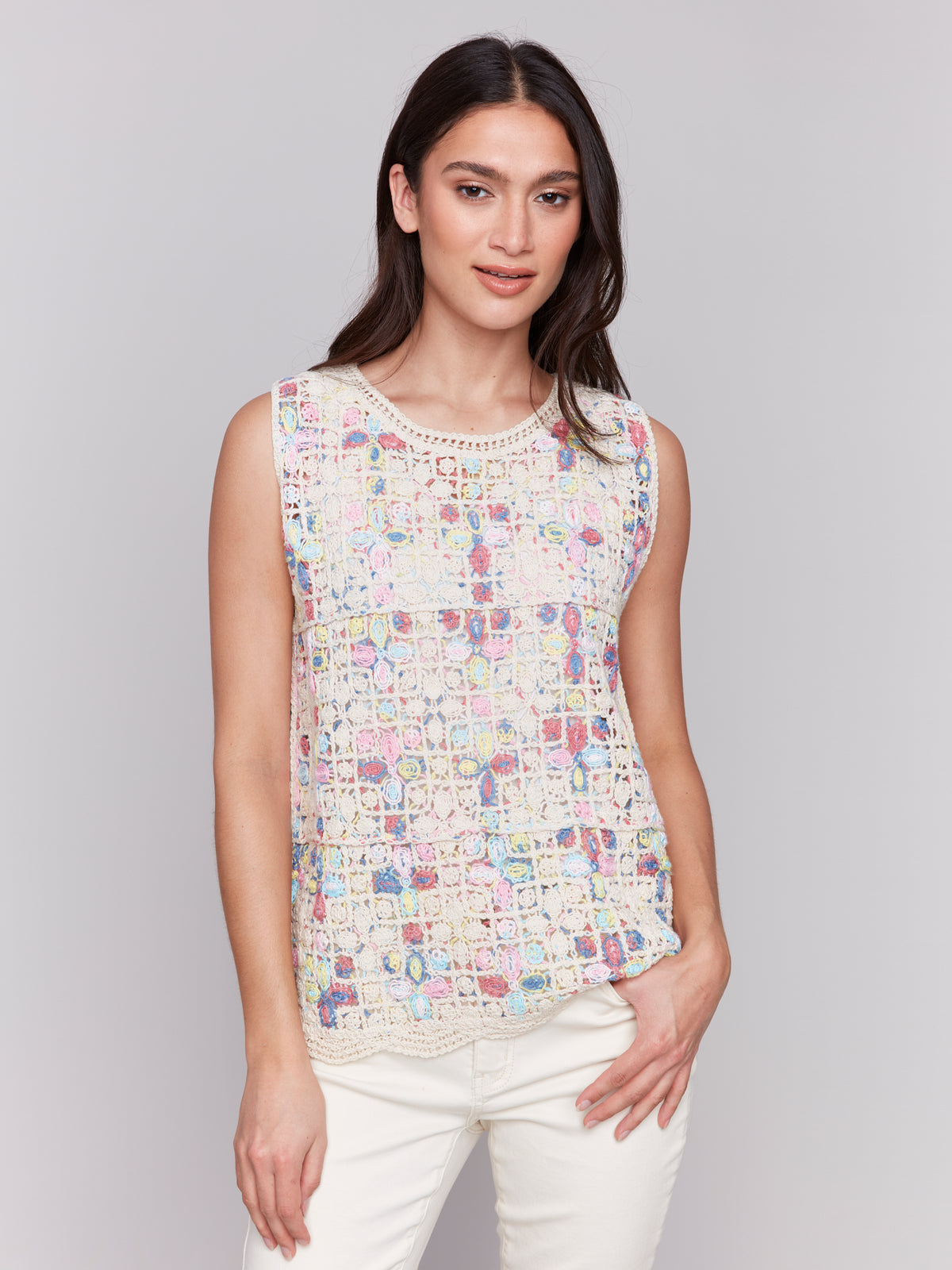 CB Camisole crochet multicolore