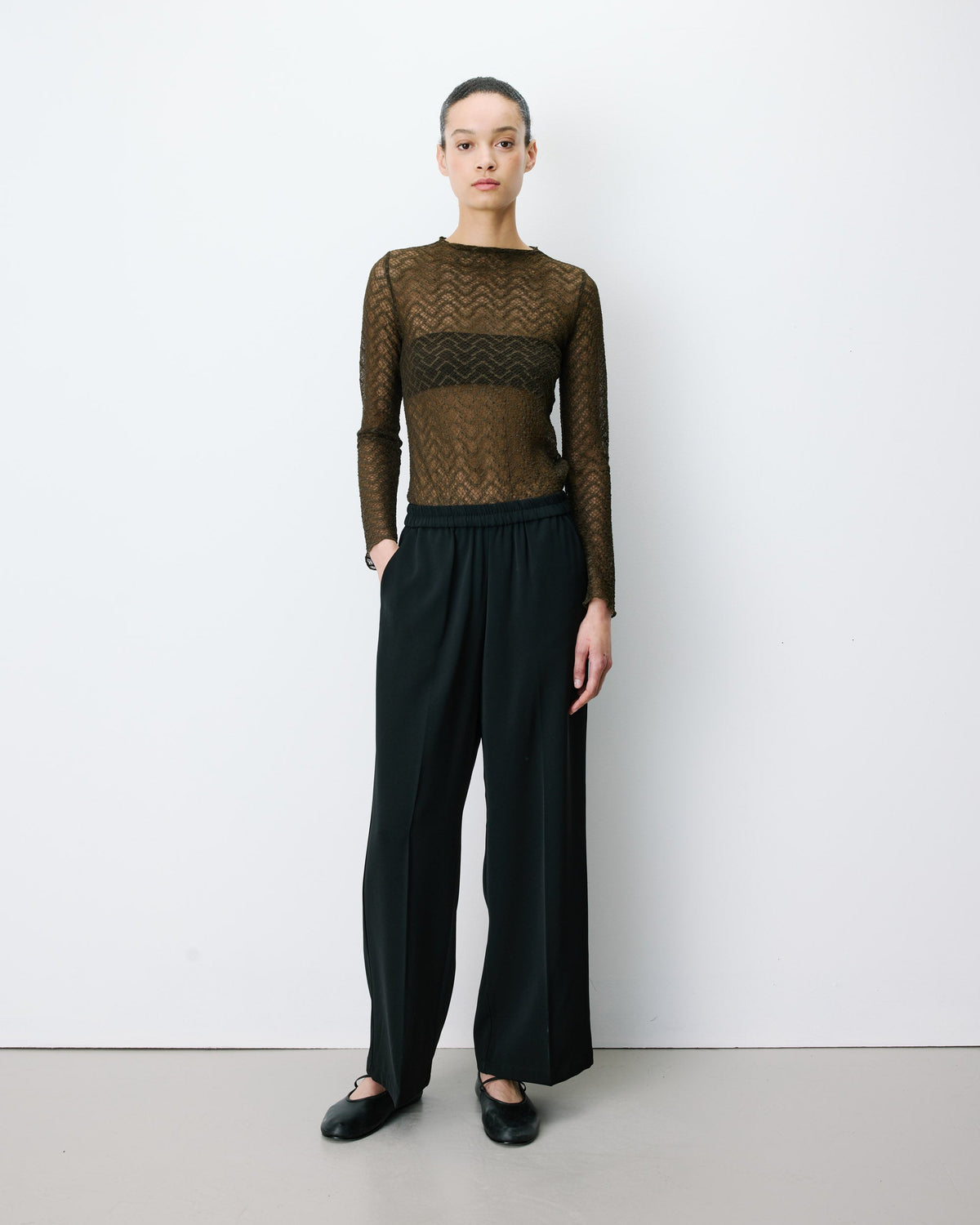 Pantalon fluide Noblesse couleur noire