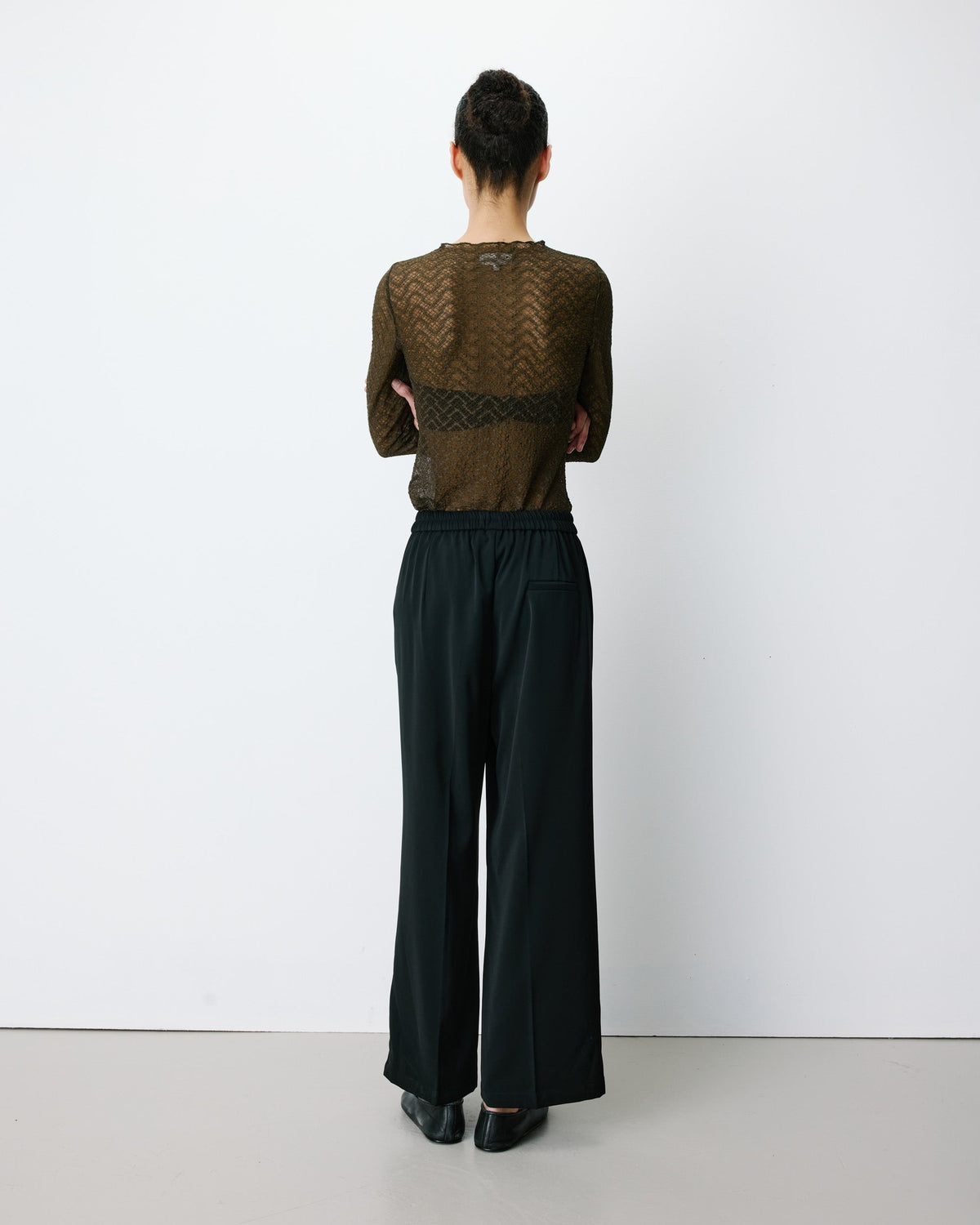 Pantalon fluide Noblesse couleur noire