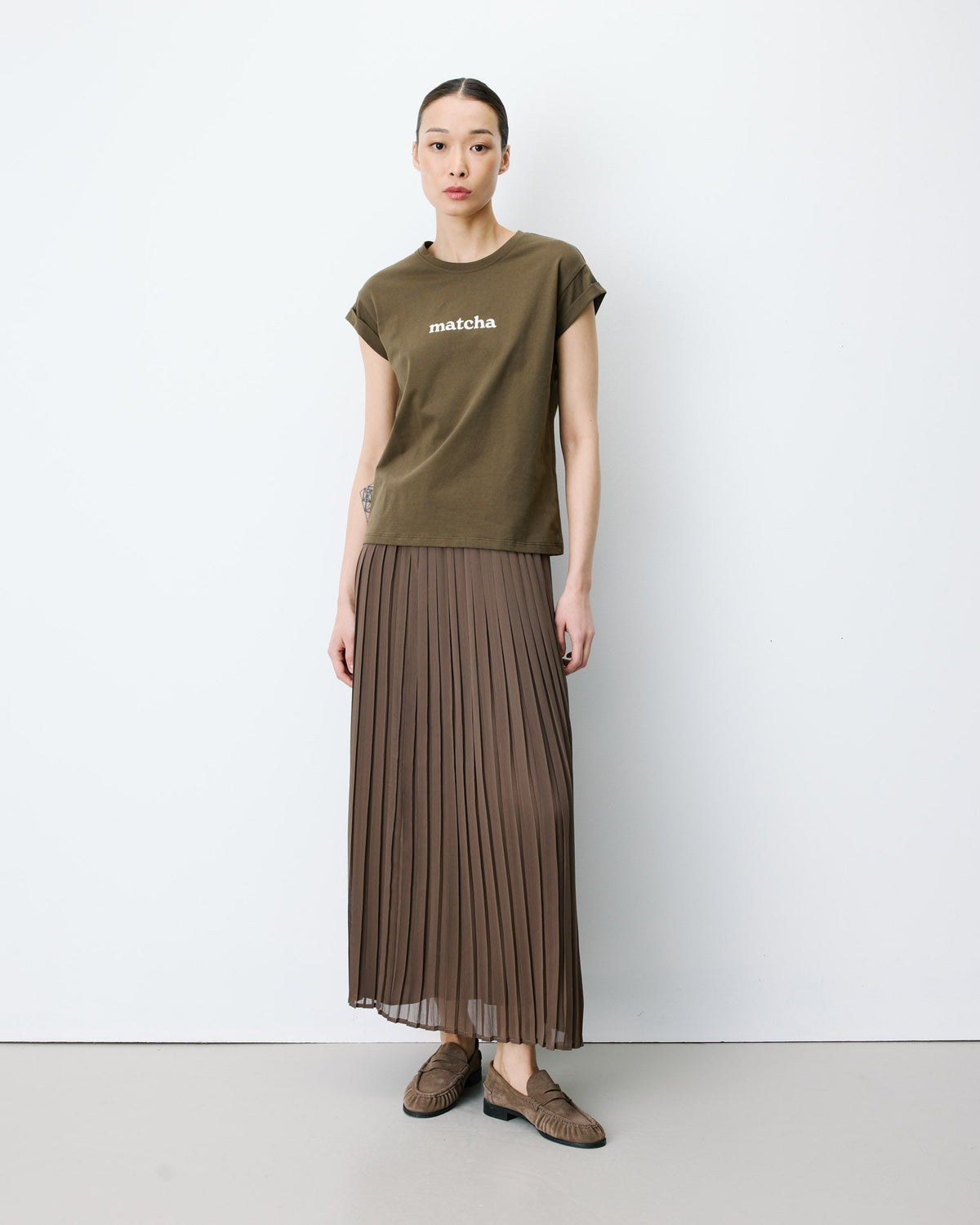 T-shirt Matcha Atlas couleur kaki