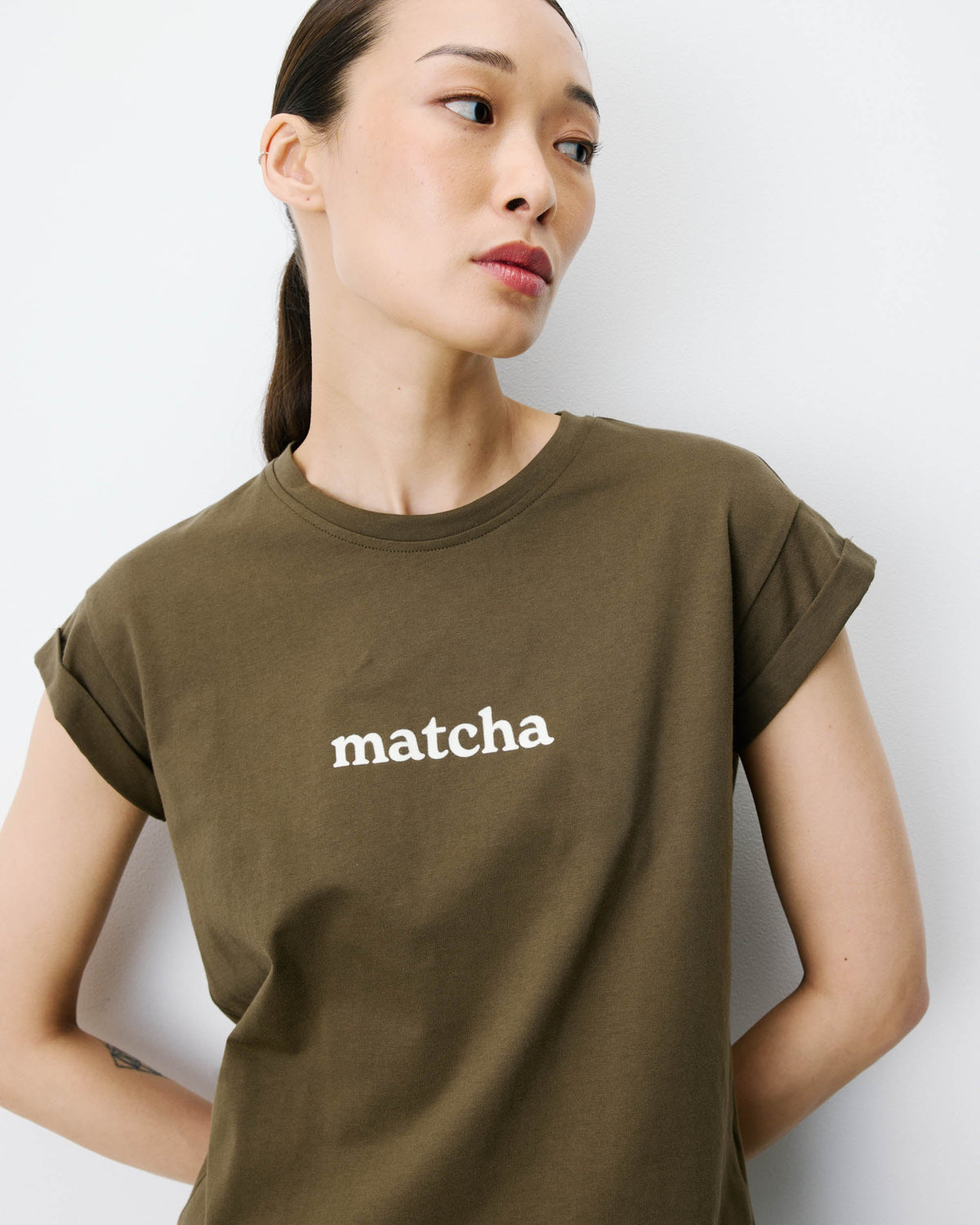T-shirt Matcha Atlas couleur kaki