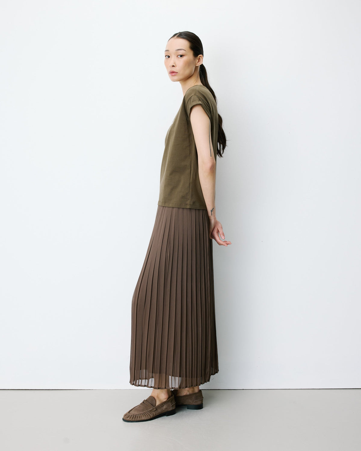 T-shirt Matcha Atlas couleur kaki