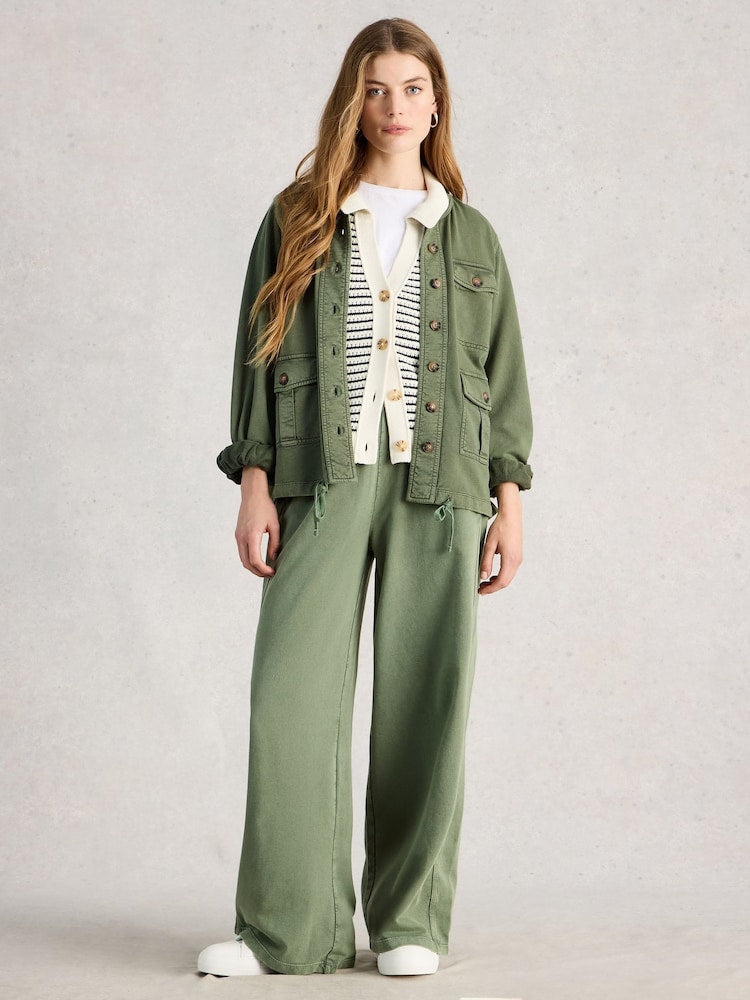 Veste jersey utilitaire vert moyen