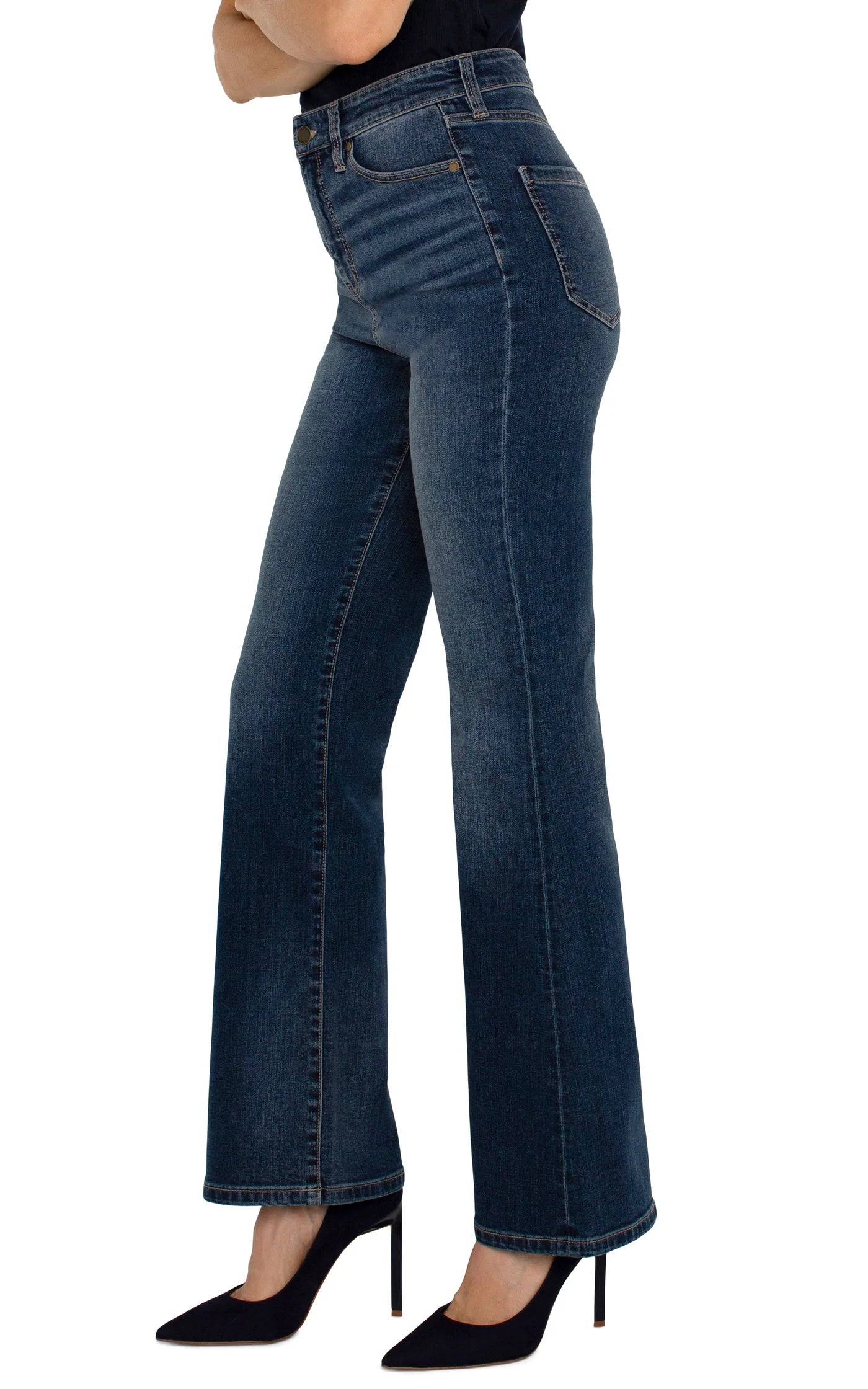 Jeans Lucy, coupe bottillon, taille haute
