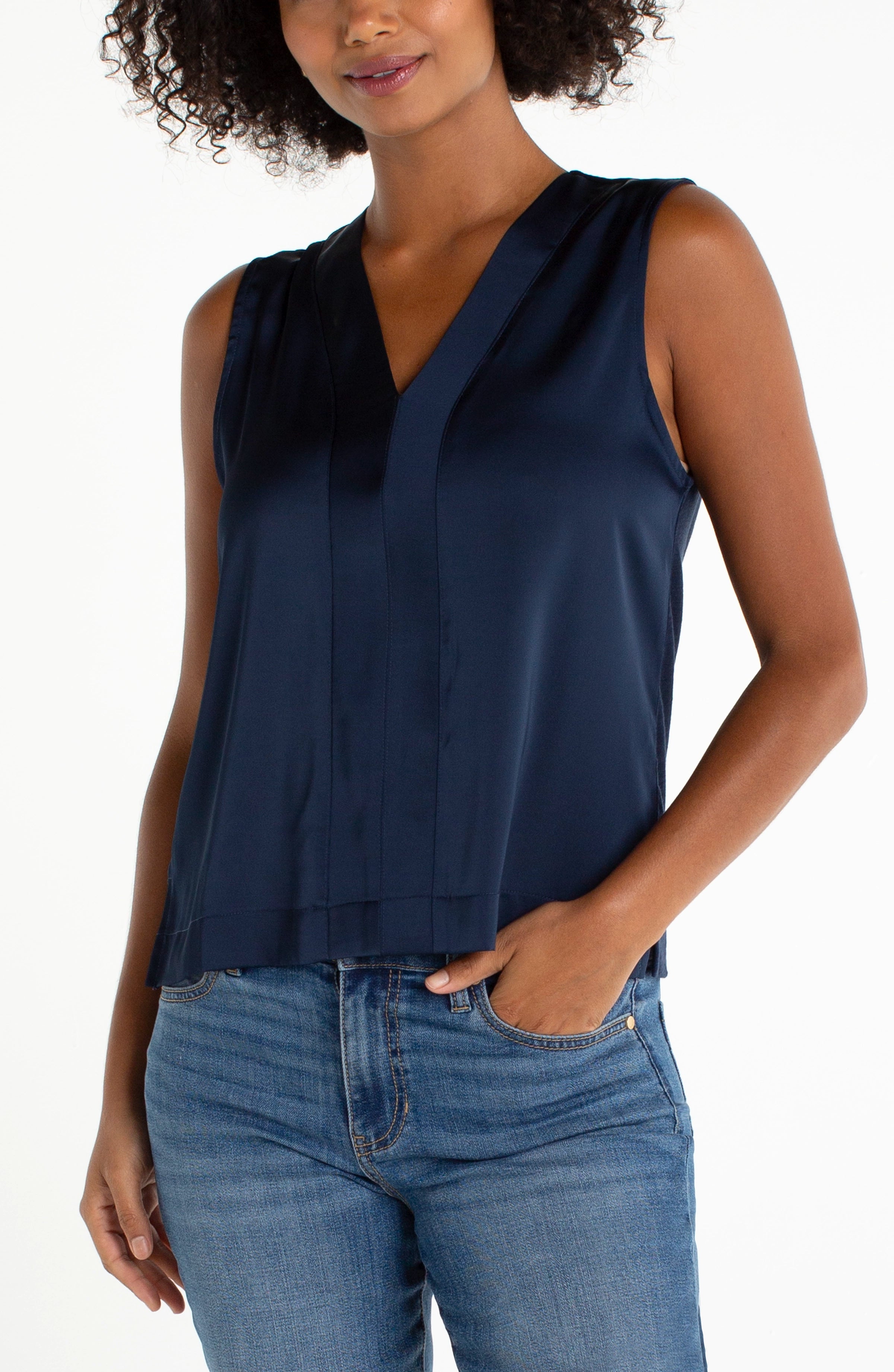 Haut sans manches DARK-NAVY | LM8K27PS6