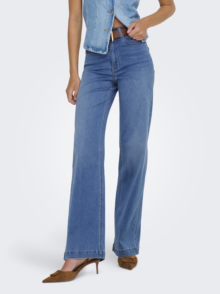 MADISON-ROYAL Jean taille haute, jambe large
