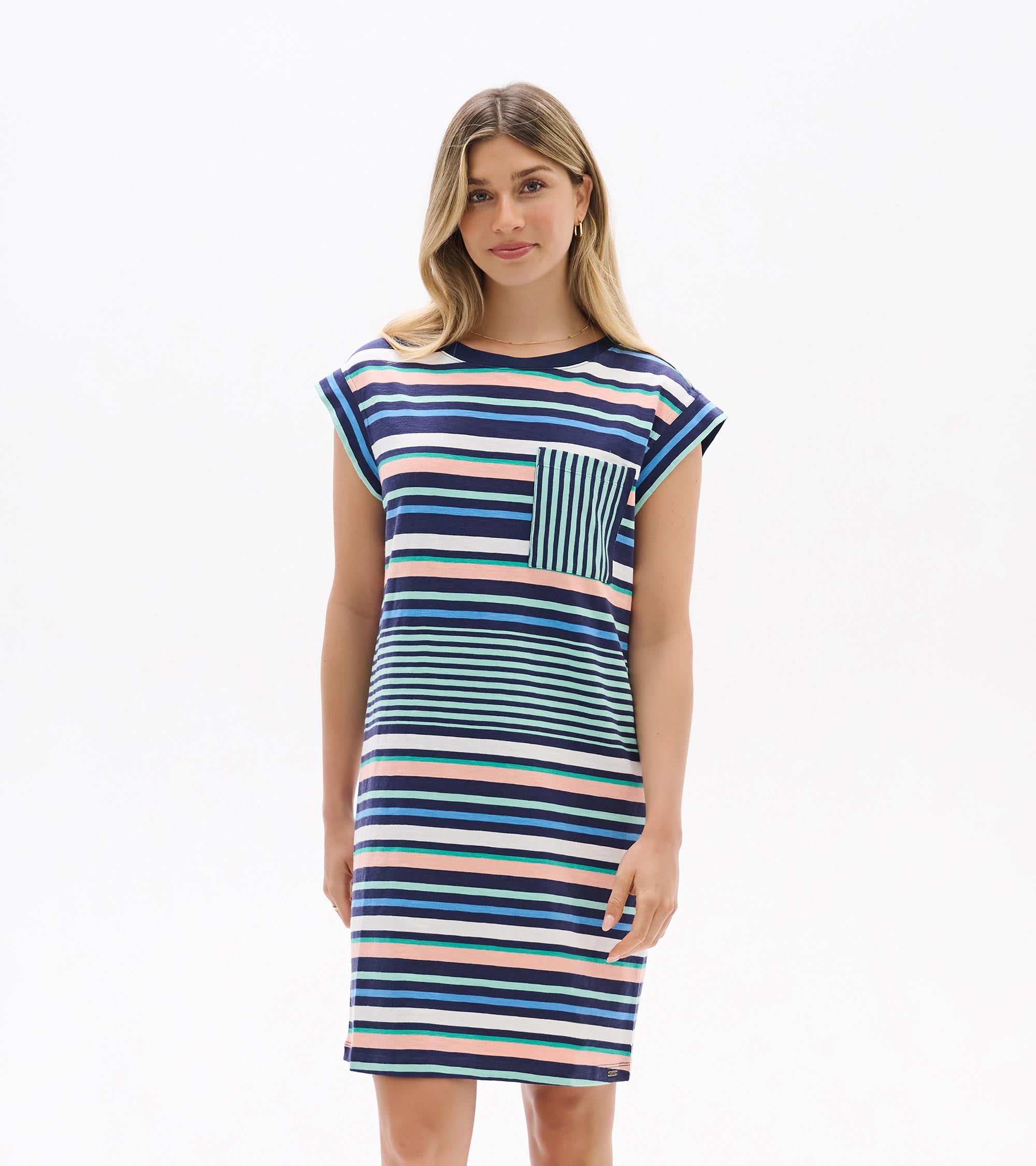 Robe chandail avec poche - Rayures bord de mer | Hatley