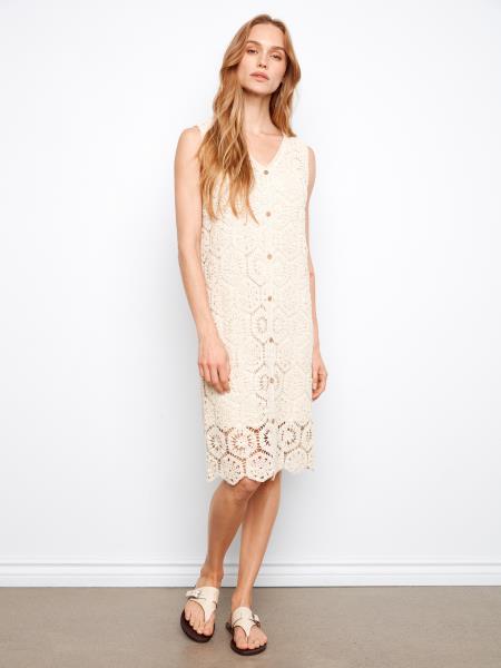 Charlie B | Robe midi C3243 - Brouillard