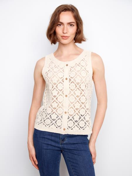 Camisole en dentelle C4665 - Naturel