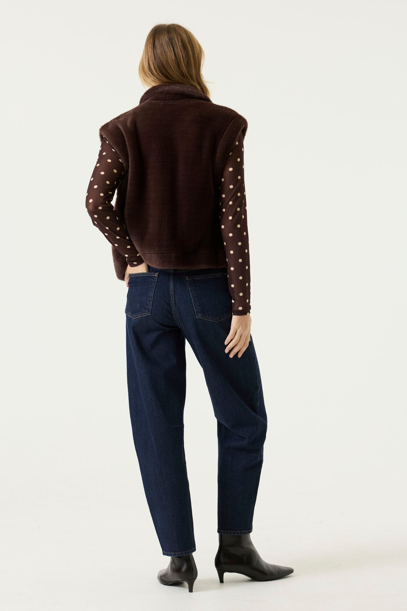 Veste sans manches chocolat