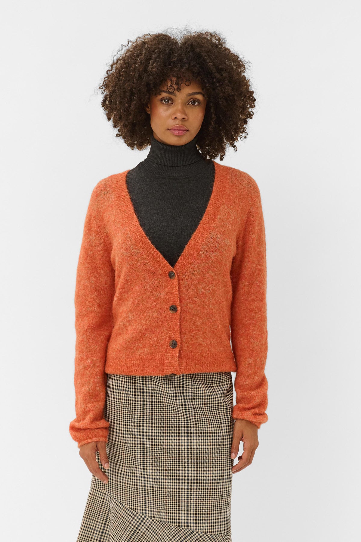Cardigan CUbiebber orange chinée