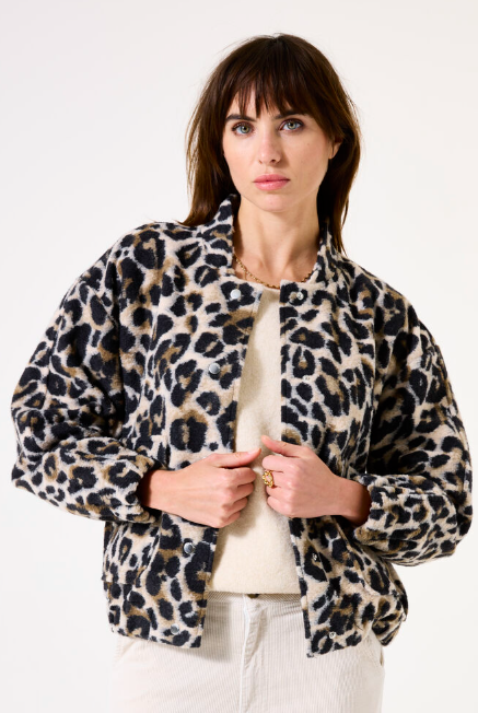 Garcia Manteau léopard