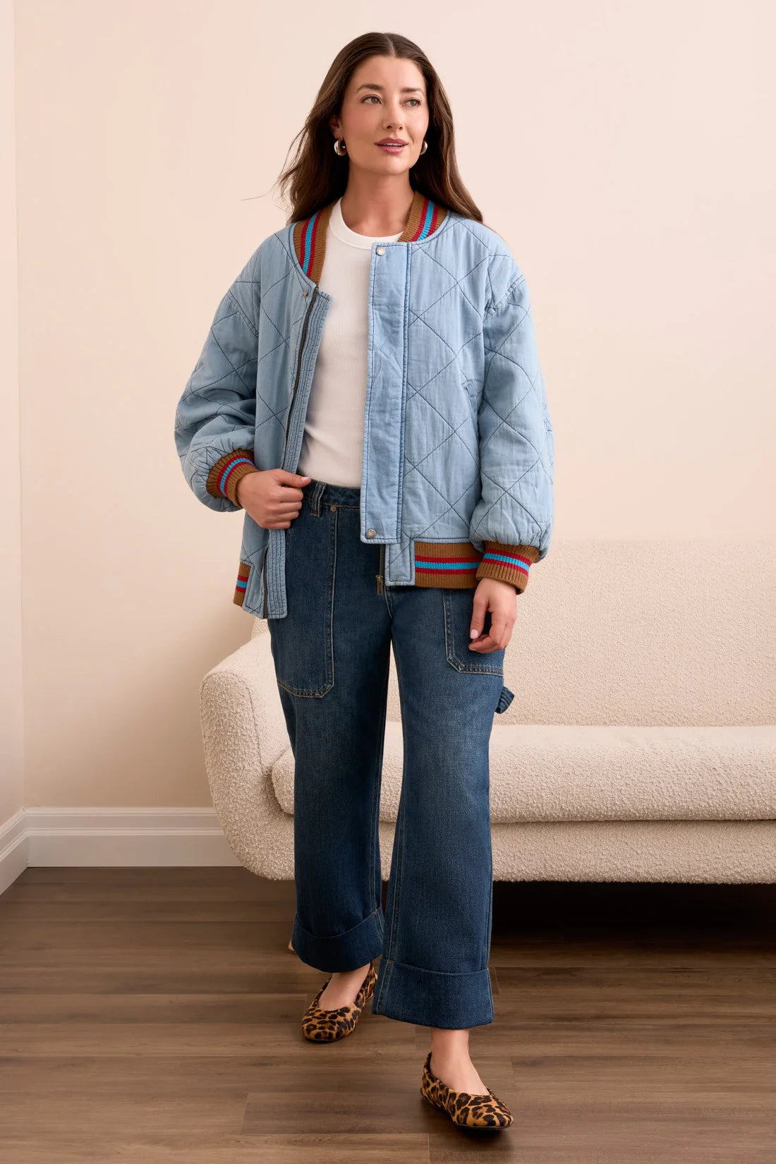 Tribal Jacket jeans piqué