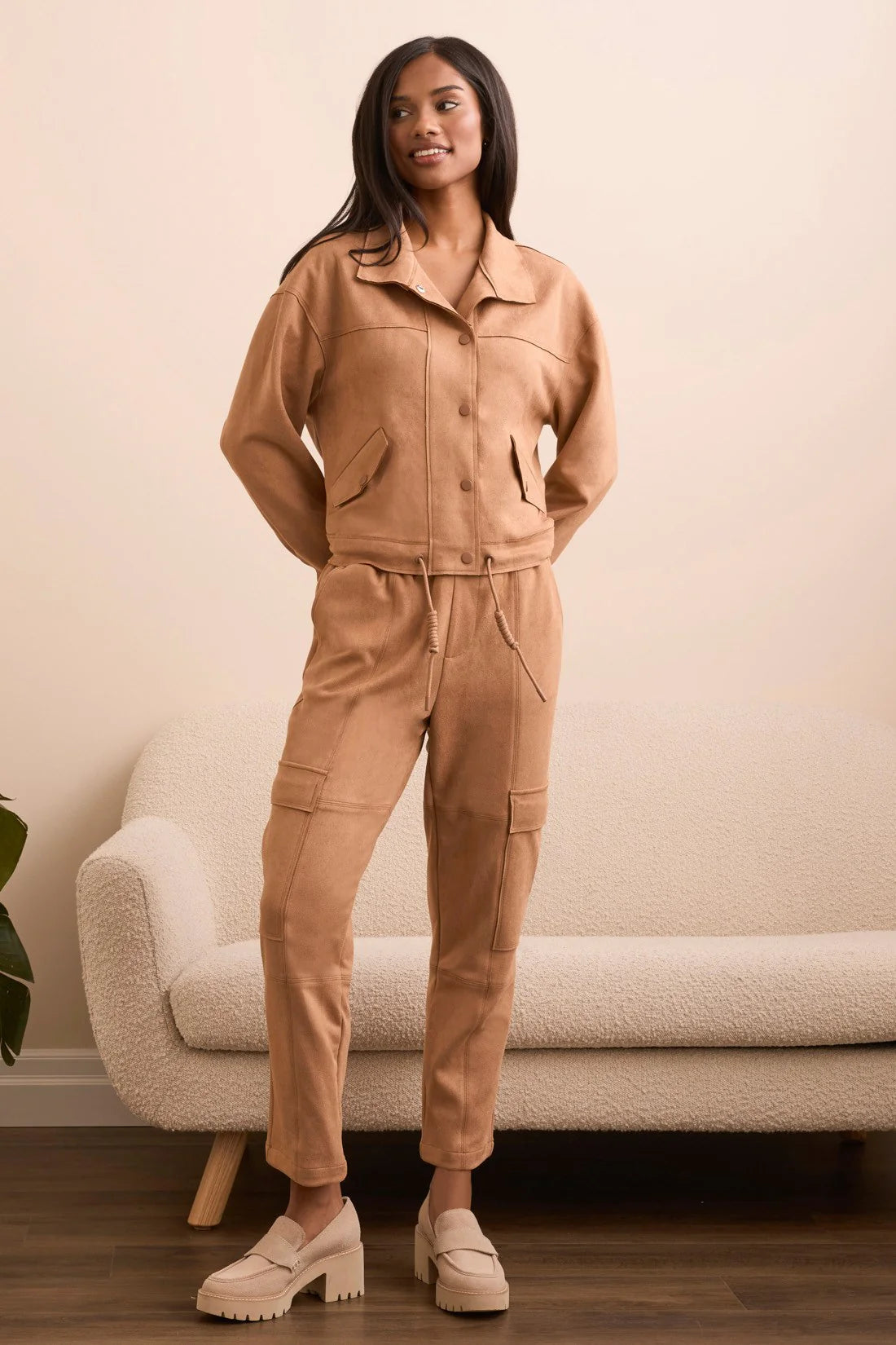 Tribal Jacket suédine