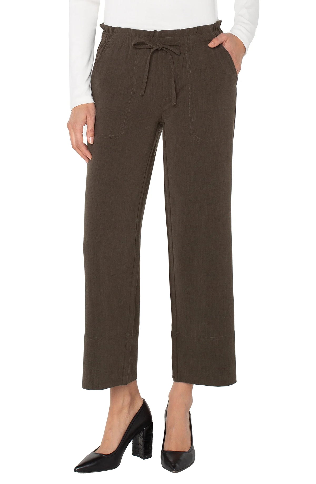Liverpool Pantalon pull on, jambe large à la cheville