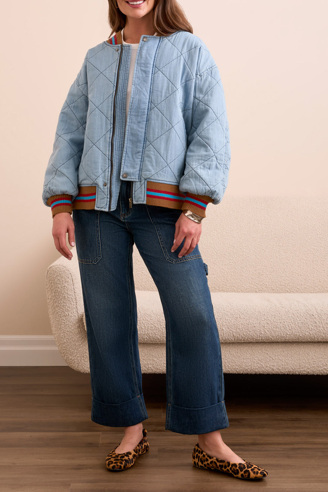 Tribal Jacket jeans piqué