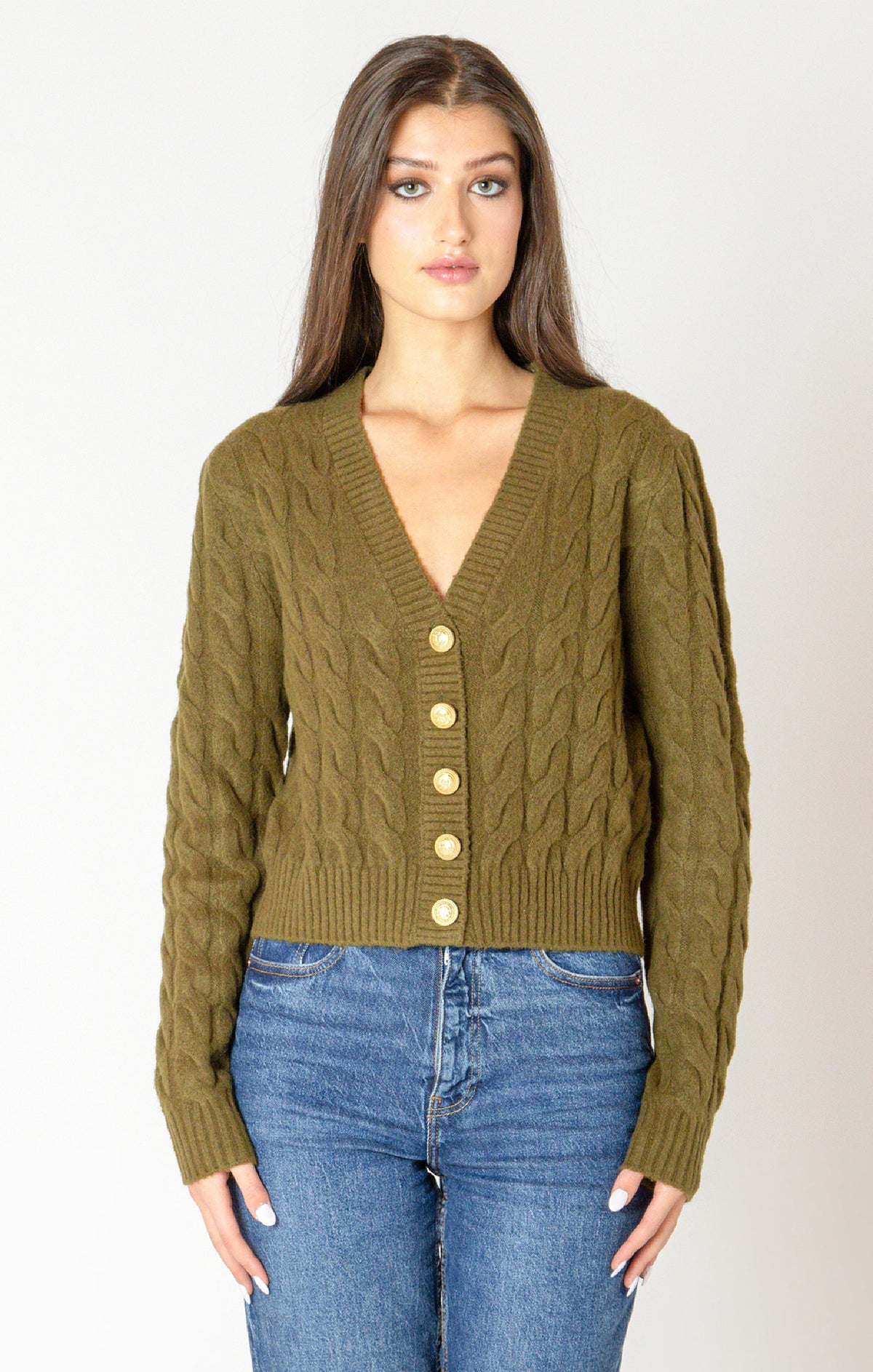 BT Cardigan en maille torsadée